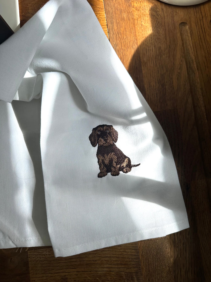 The Dachshund Tea Towel