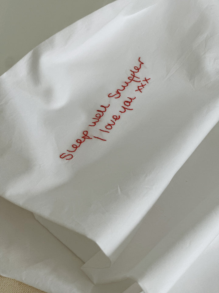 The Handwritten Pillowcase