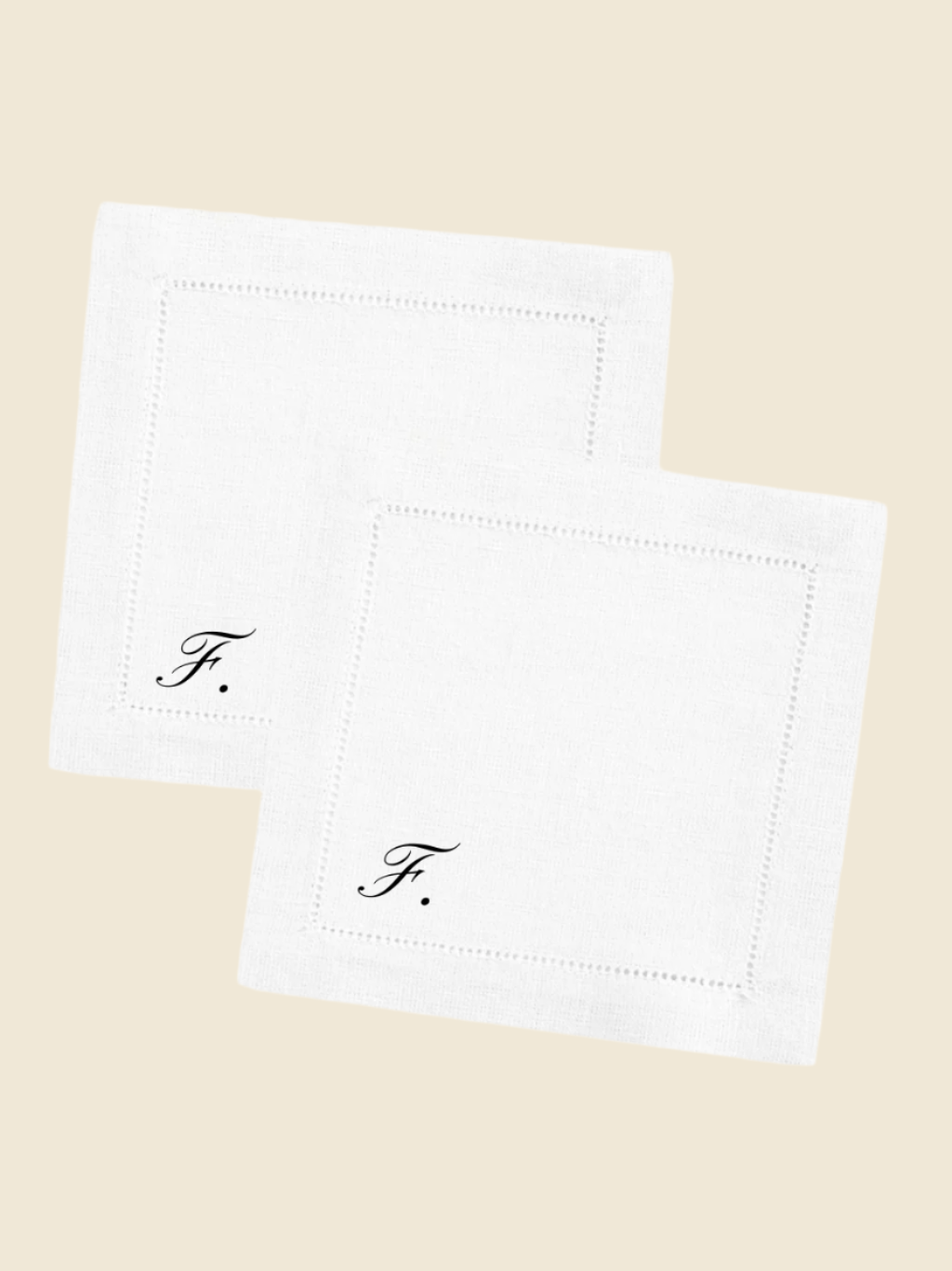 The Monogram Cocktail Napkin - Set of 2