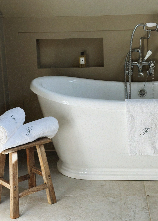 The Monogrammed Bath Towels
