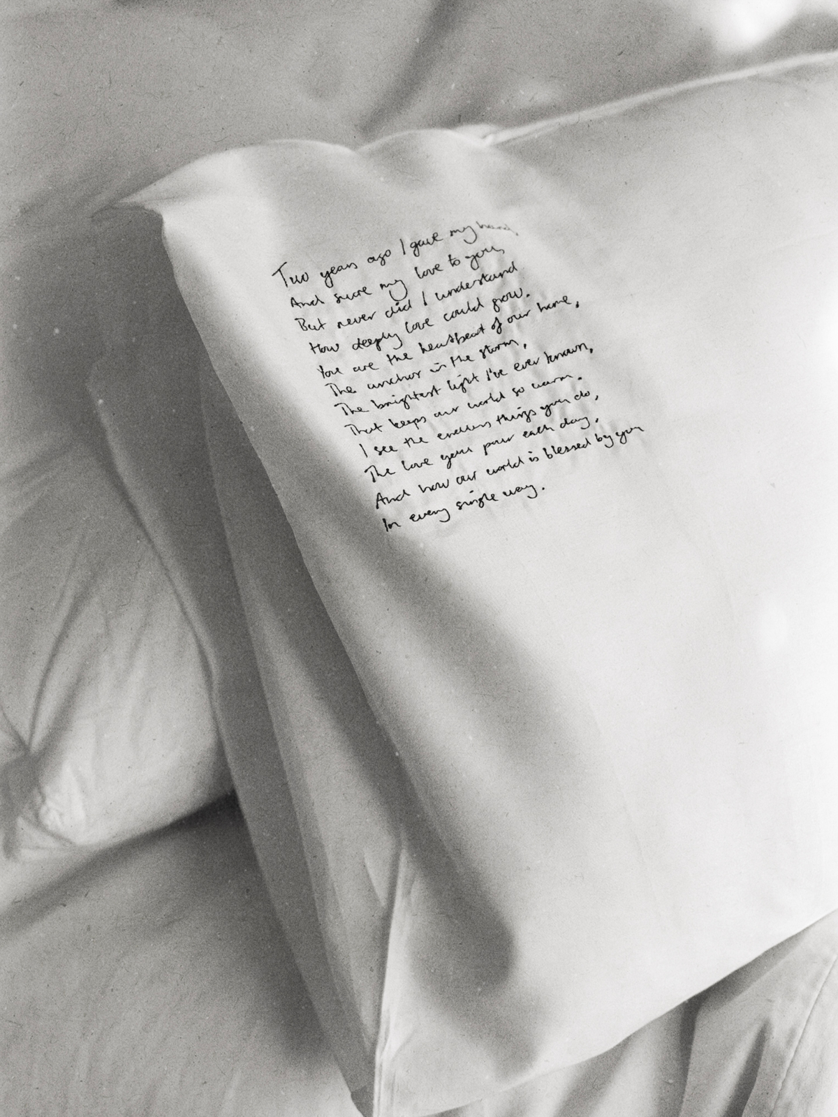 The Love Note Pillowcase