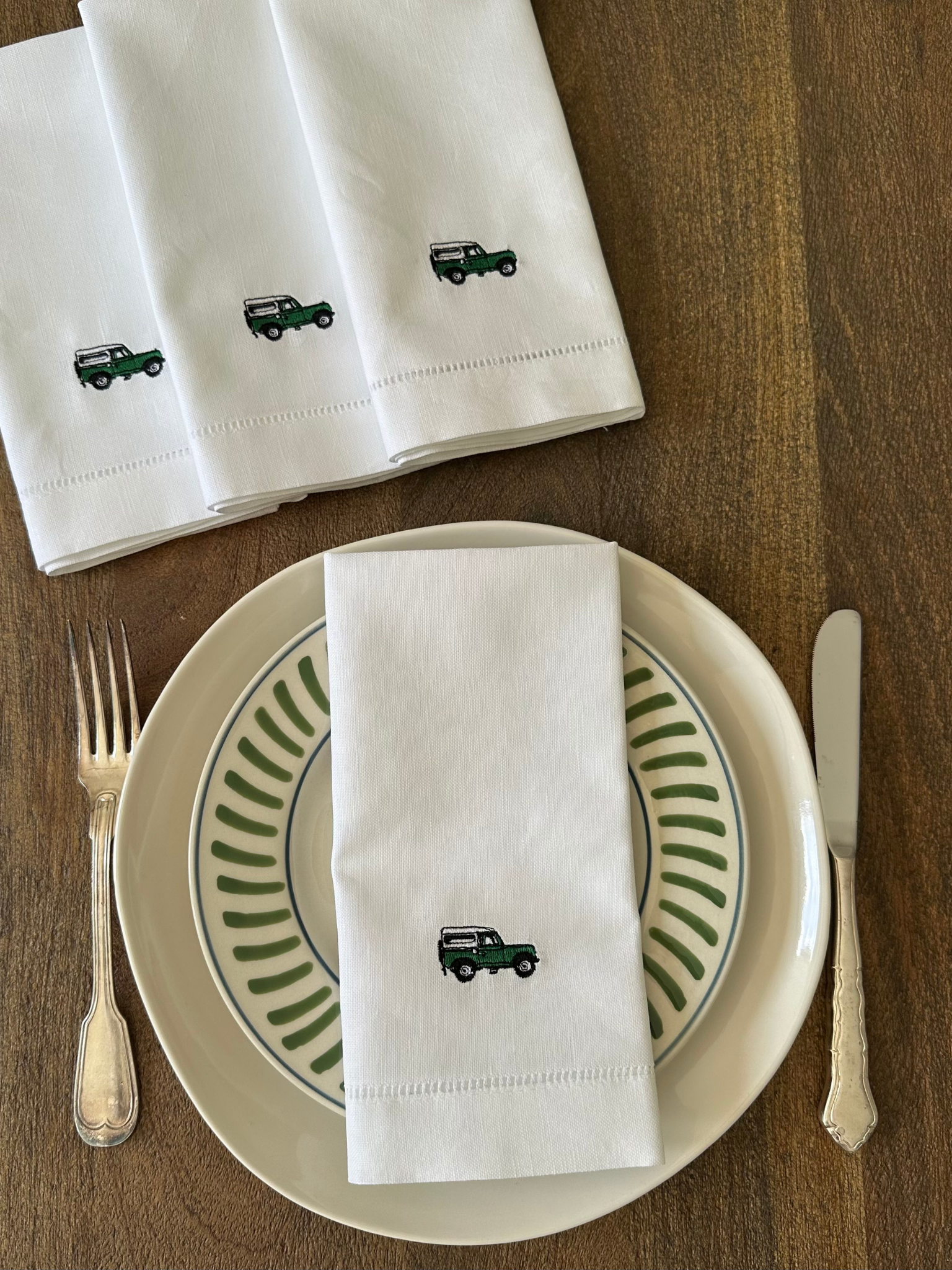 The Land Rover Napkin Set