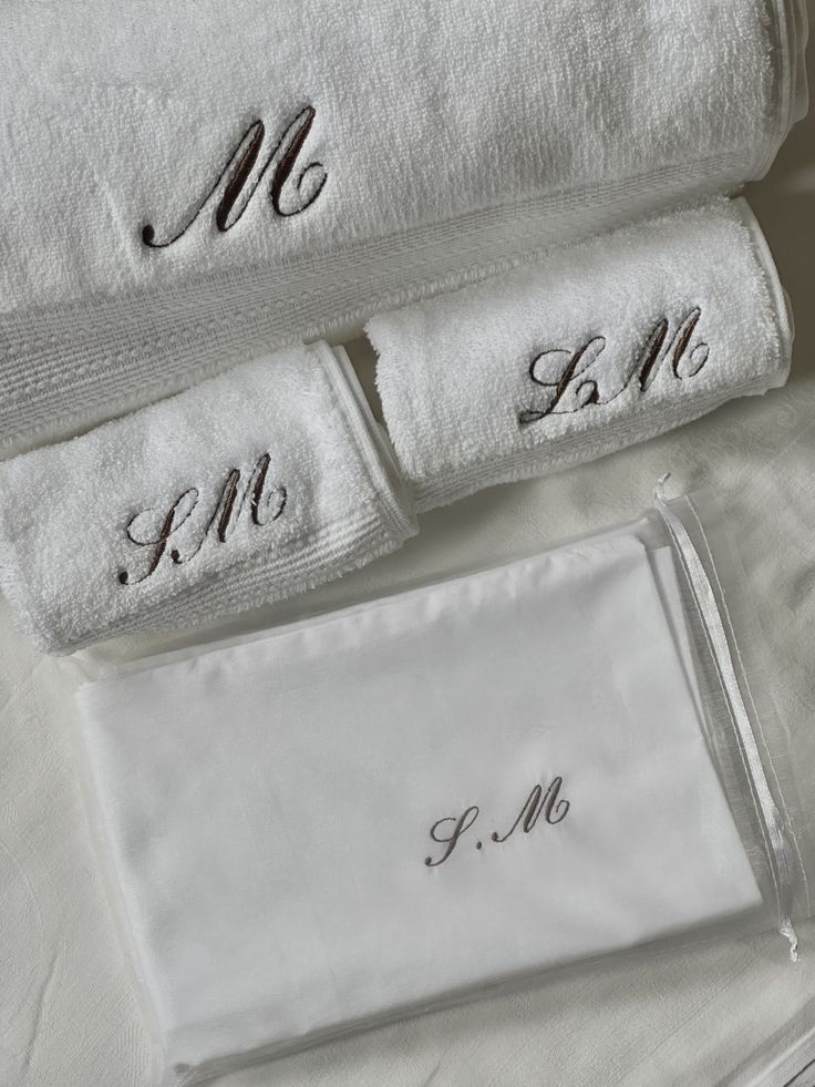 The Monogrammed Bath Towels