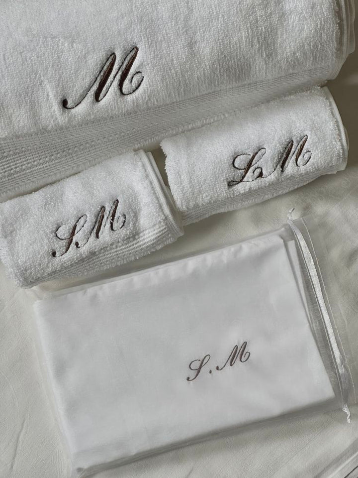 The Monogrammed Bath Towels
