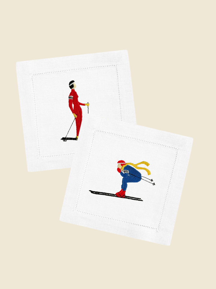 The Ski Cocktail Napkin Set